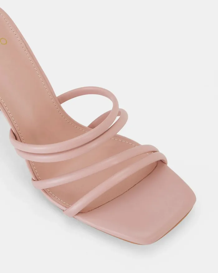 NOVO Shoes LEEMA Coral Open Toe Heels Women Party