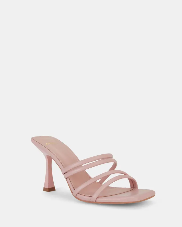 NOVO Shoes LEEMA Coral Open Toe Heels Women Party