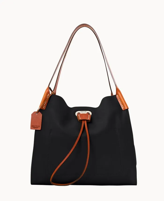 Oncour Elba Small Full Up Two Black Woman Dooney and Bourke Shoulder Bags