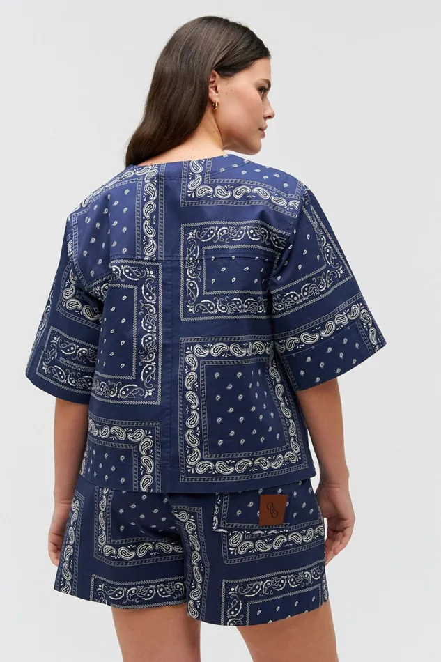 Oroton Bandana Boxer Short North Sea Women Pants Oroton Bandana Boxer Short North Sea Women Pants