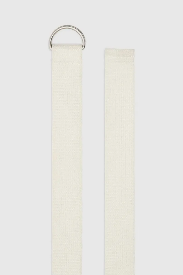 Oroton Quinn Webbing Belt Antique White Women Belts Oroton Quinn Webbing Belt Antique White Women Belts