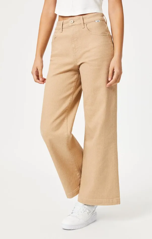 Paloma Wide Leg In Natural Sand Denim Women Mavi Jeans Denim Paloma Wide Leg In Natural Sand Denim Women Mavi Jeans Denim
