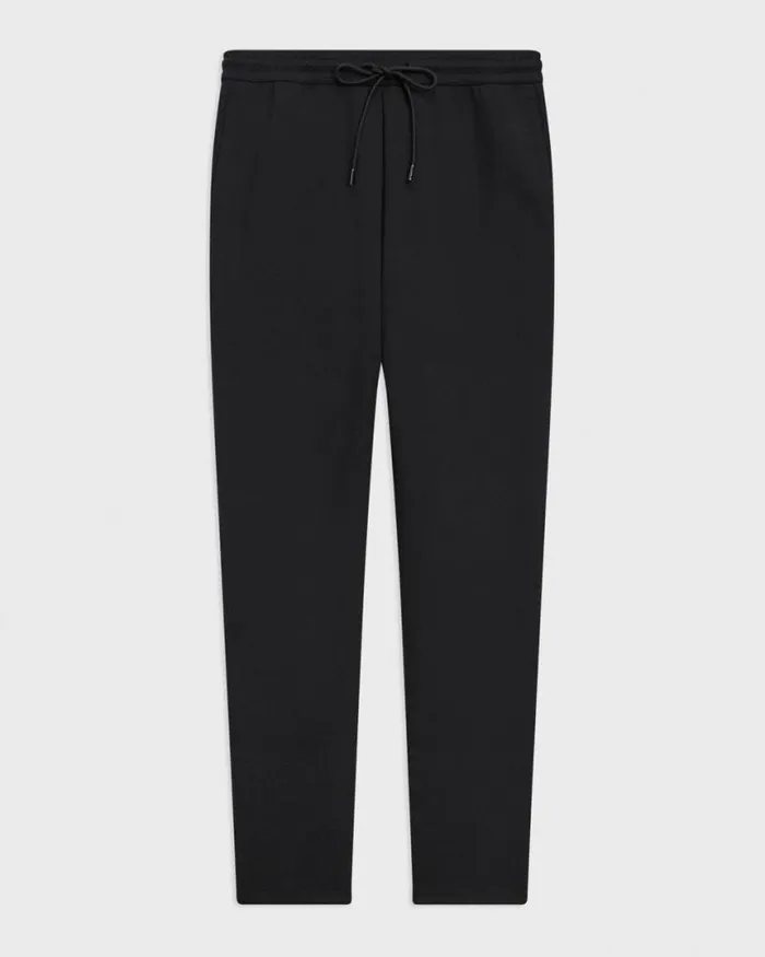 Pants Men Theory Drawstring Pant In Scuba Black Pants Men Theory Drawstring Pant In Scuba Black
