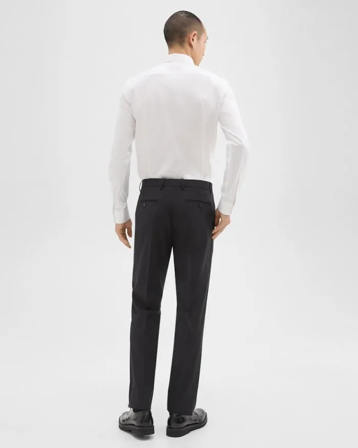 Pants Men Theory Mayer Pant In Stretch Wool Black Pants Men Theory Mayer Pant In Stretch Wool Black