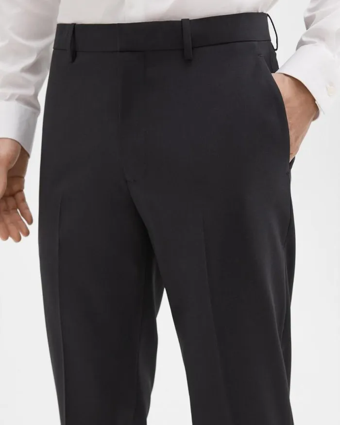 Pants Men Theory Mayer Pant In Stretch Wool Black Pants Men Theory Mayer Pant In Stretch Wool Black