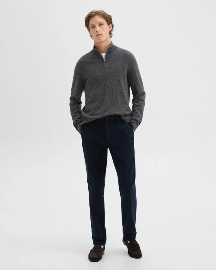 Pants Men Theory Zaine Pant In Moleskin Twill Baltic