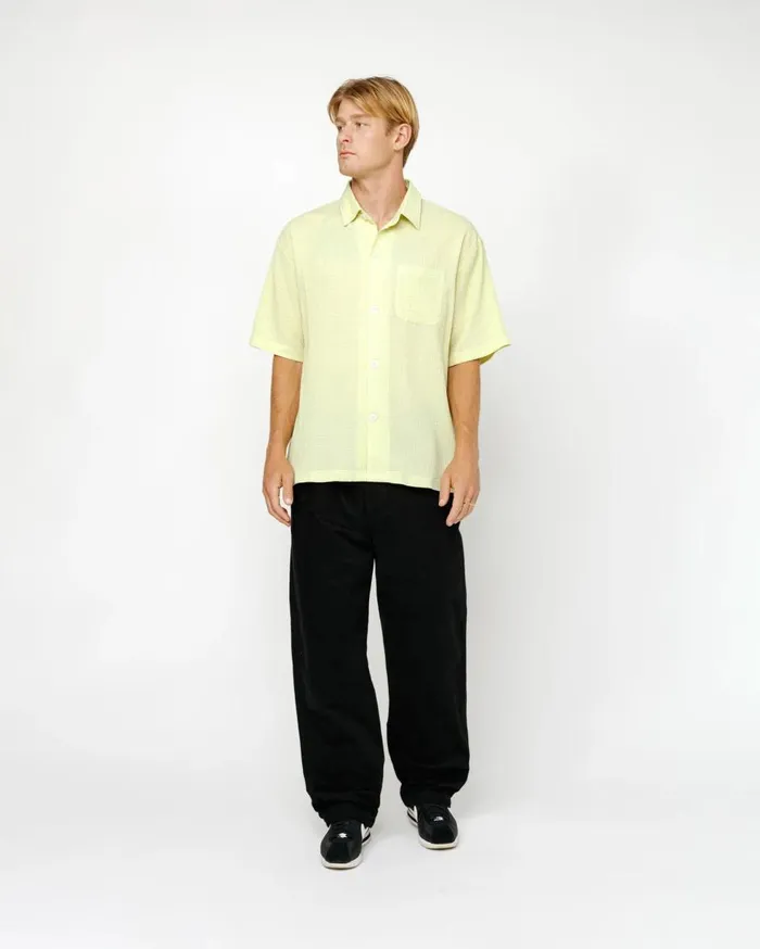 Pants MenWomen Stussy BEACH PANT BRUSHED COTTON Black
