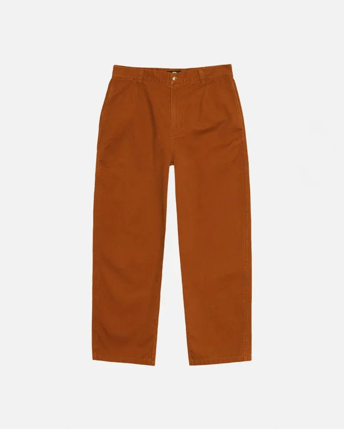 Pants MenWomen Stussy CHINO WORK PANT Caramel Pants MenWomen Stussy CHINO WORK PANT Caramel