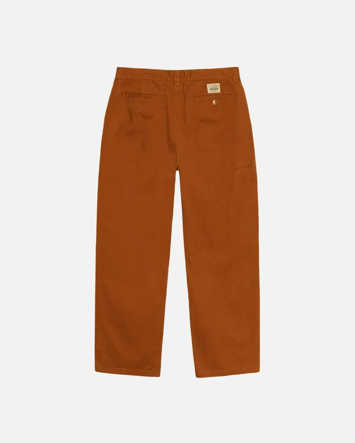 Pants MenWomen Stussy CHINO WORK PANT Caramel Pants MenWomen Stussy CHINO WORK PANT Caramel