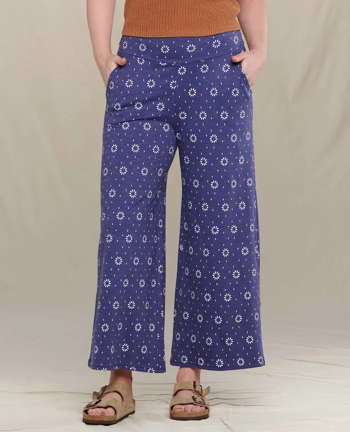 Pants ToadandCo Women8217s Chaka Wide Leg Pant Iris Sunflower Print