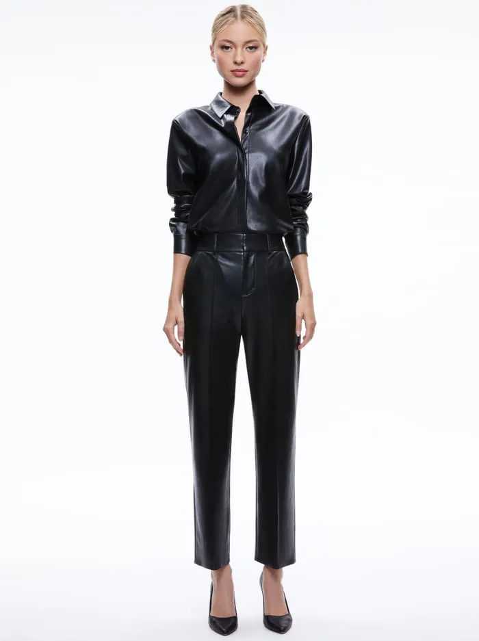 Pants Women Alice Olivia Ming Vegan Pant Black