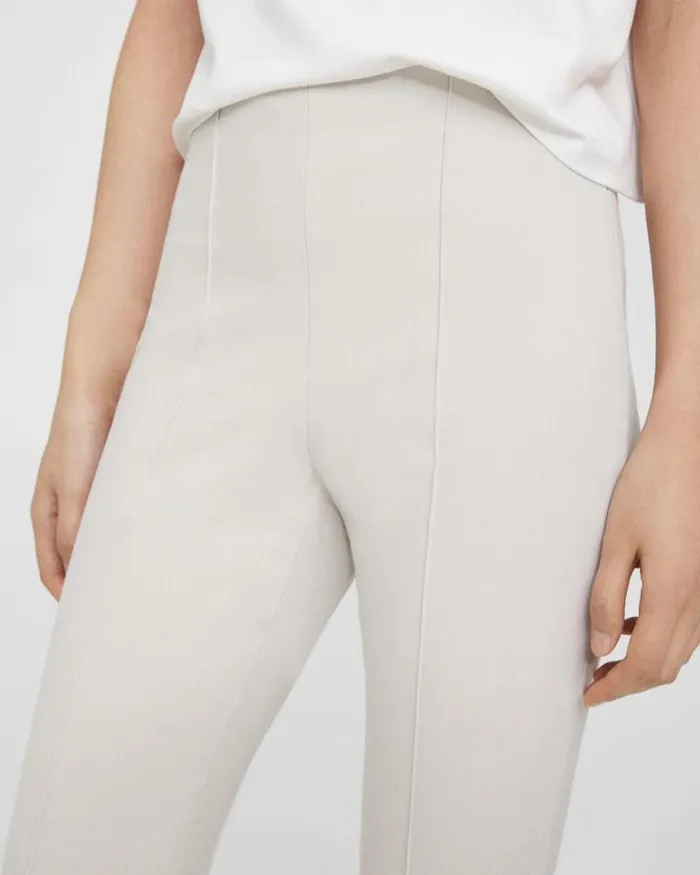Pants Women Theory Pintucked Slim Pant In Stretch Cotton Sand Pants Women Theory Pintucked Slim Pant In Stretch Cotton Sand