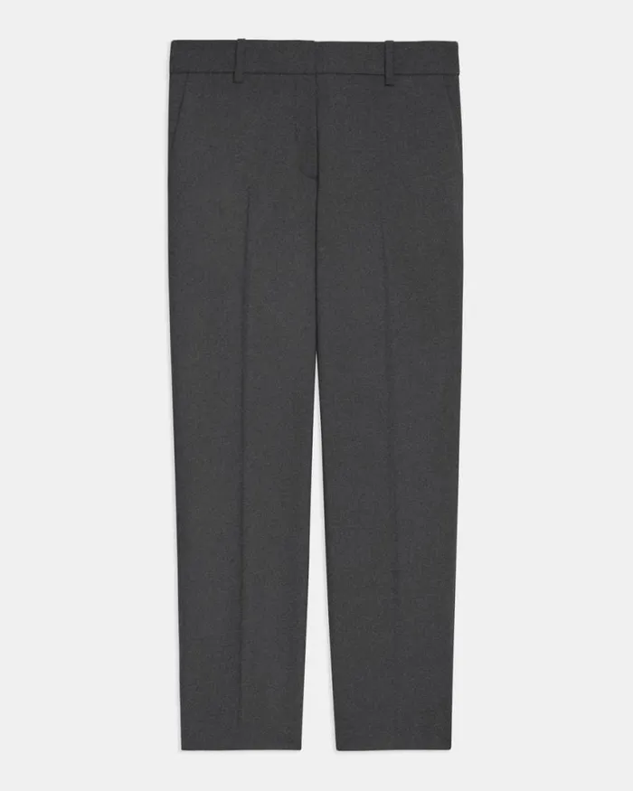 Pants Women Theory Treeca Pant In Good Wool Deep Green