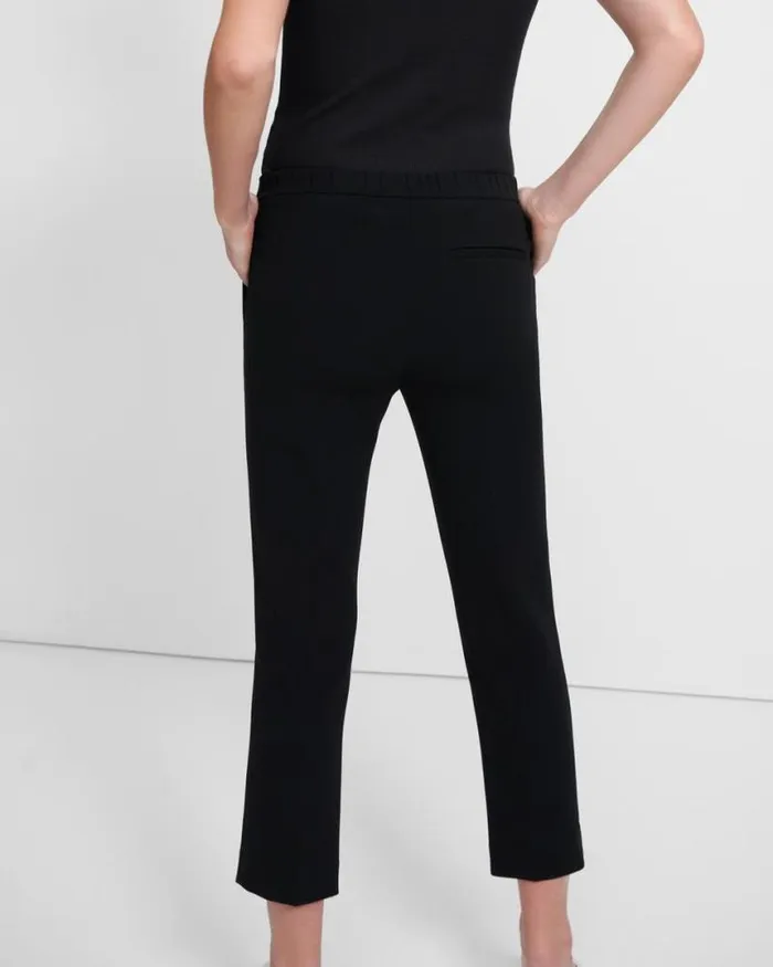 Pants Women Theory Treeca PullOn Pant In Admiral Crepe Black