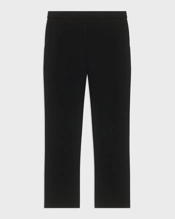 Pants Women Theory Treeca PullOn Pant In Admiral Crepe Black