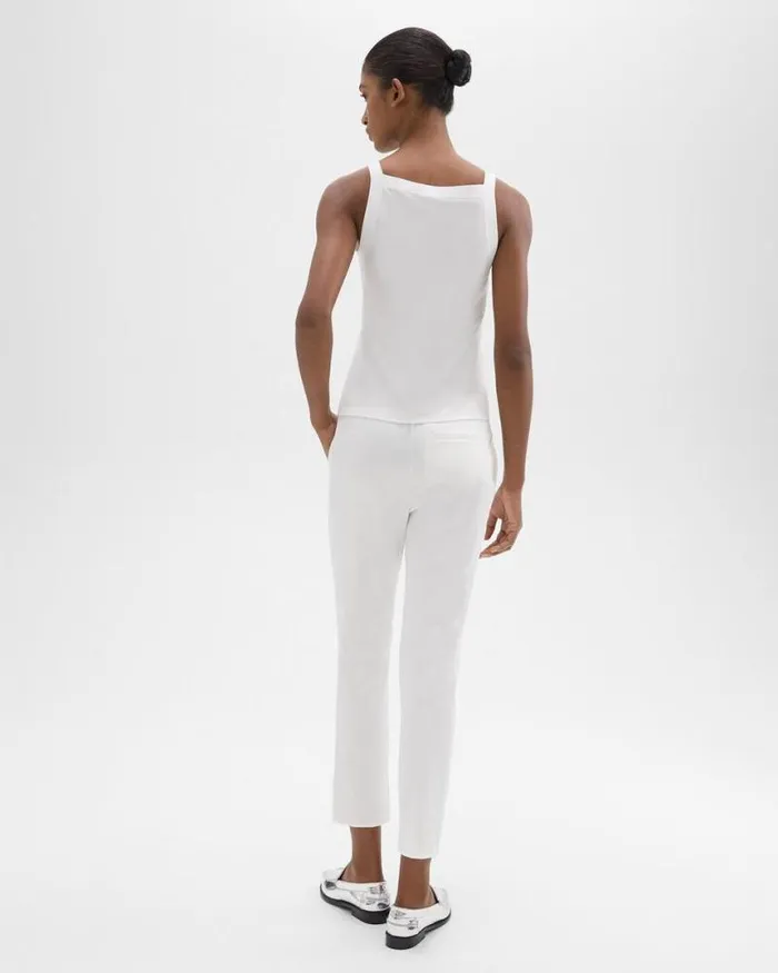 Pants Women Theory Treeca PullOn Pant In Good Linen White