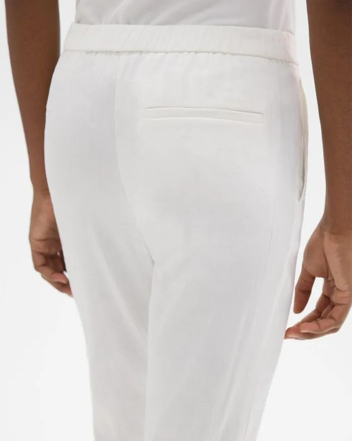 Pants Women Theory Treeca PullOn Pant In Good Linen White