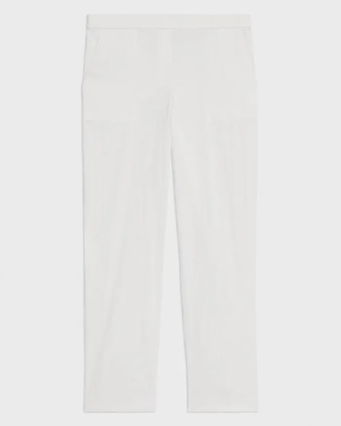 Pants Women Theory Treeca PullOn Pant In Good Linen White
