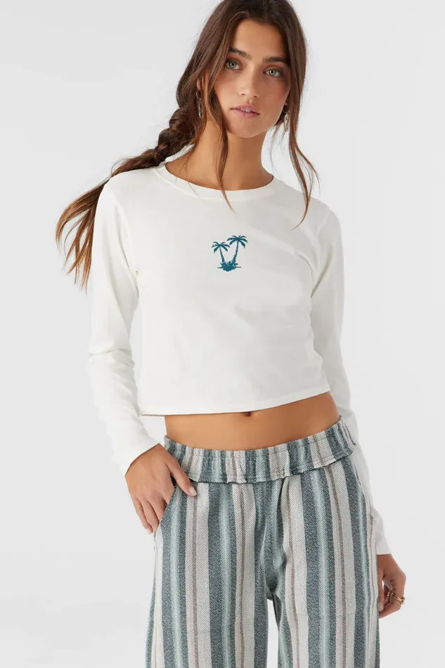 PARADISE POINT LONG SLEEVE TEE Winter White Women O039NEILL Collections