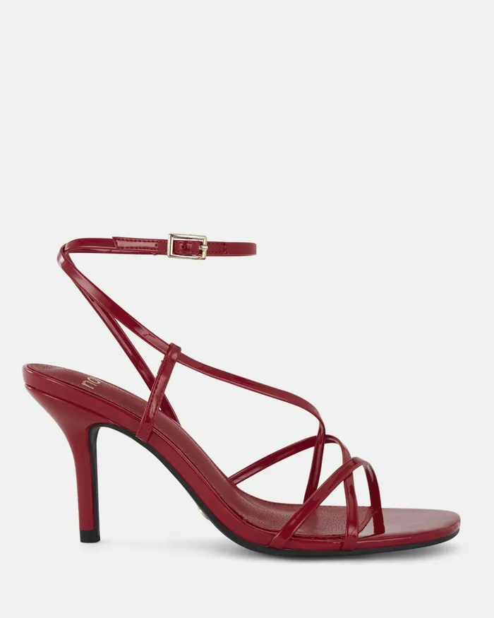 Party NOVO Shoes Women MACARIA Red Patent Stilettos