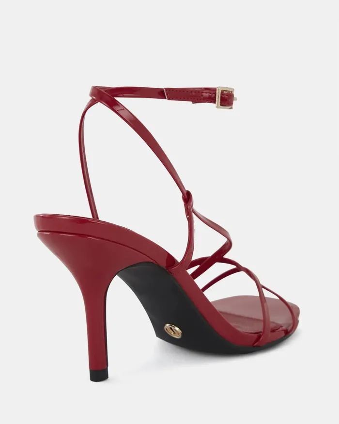 Party NOVO Shoes Women MACARIA Red Patent Stilettos