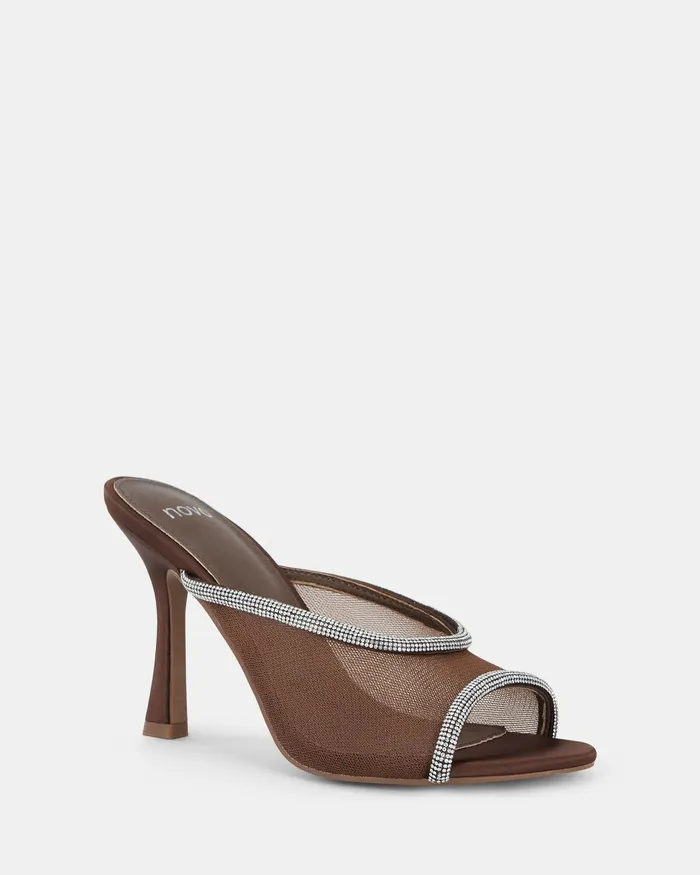 Party NOVO Shoes Women ZEMMA BROWN Open Toe Heels