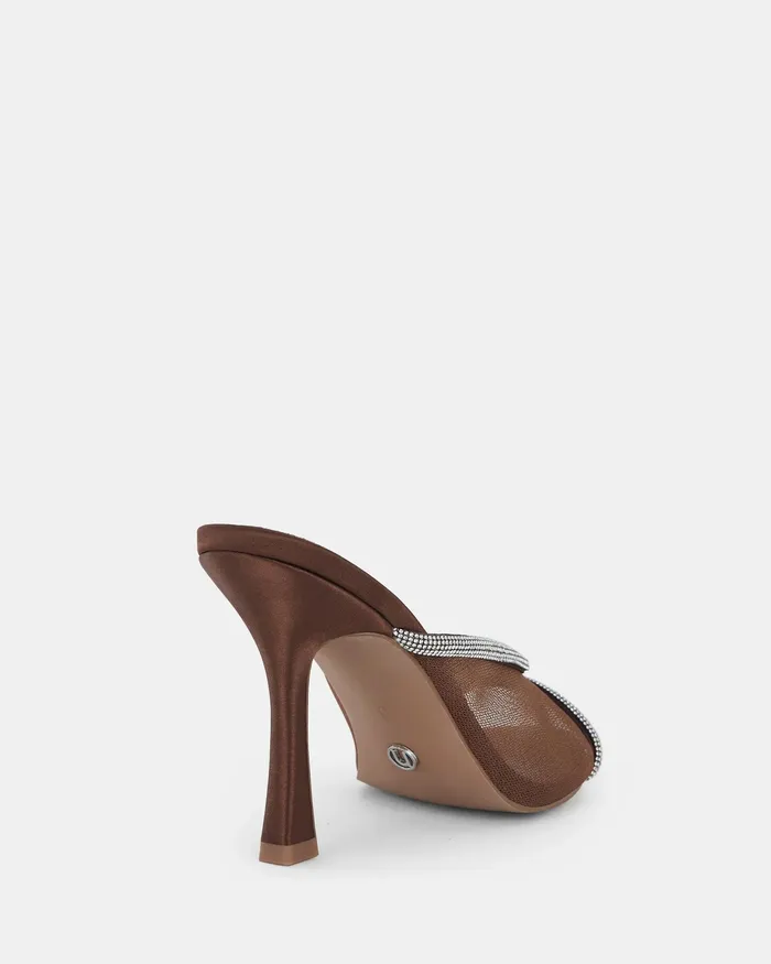 Party NOVO Shoes Women ZEMMA BROWN Open Toe Heels