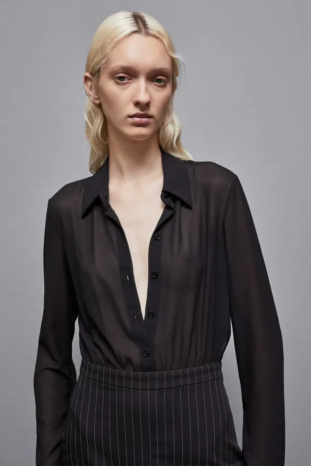 Patrizia Pepe Dresses KneeLength Pinstripe Dress Black 8211 Women