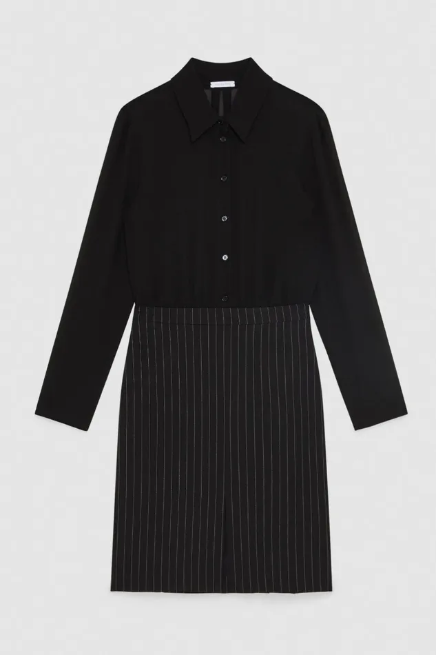 Patrizia Pepe Dresses KneeLength Pinstripe Dress Black 8211 Women