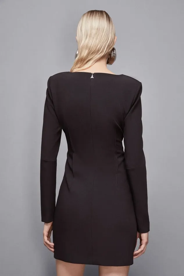 Patrizia Pepe Dresses Mini Slim Fit Twill Dress Black 8211 Women