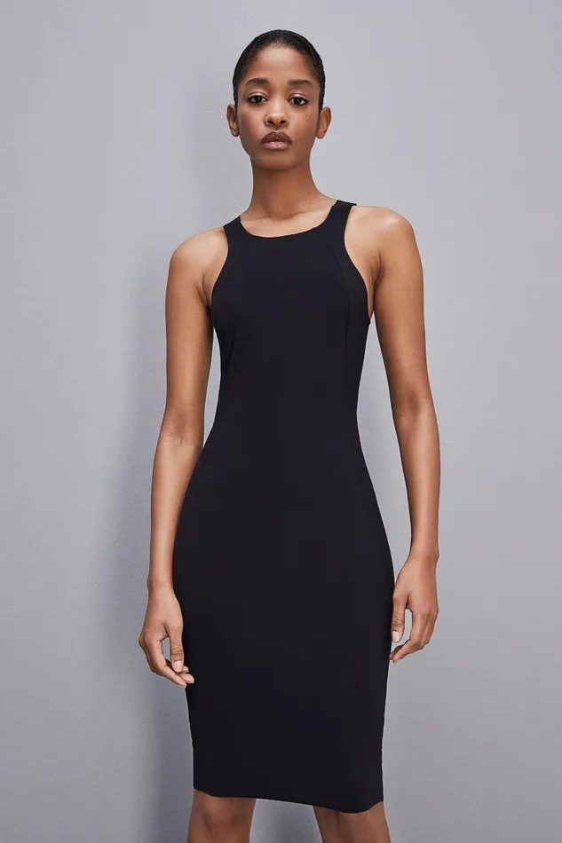 Patrizia Pepe Dresses Stretch Sheath Dress Black 8211 Women