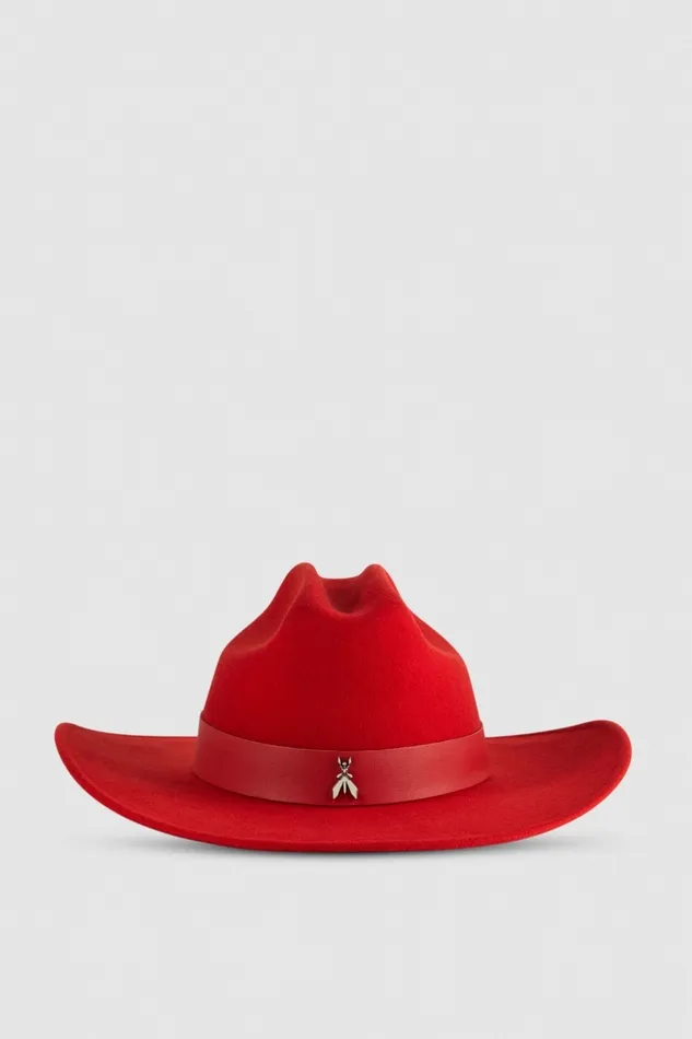 Patrizia Pepe Hats And Gloves Cowboy Hat Red 8211 Women