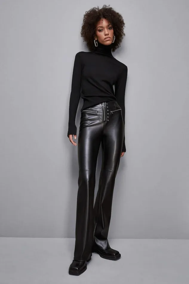 Patrizia Pepe Knitwear Slim Fit Wool Turtleneck Black 8211 Women