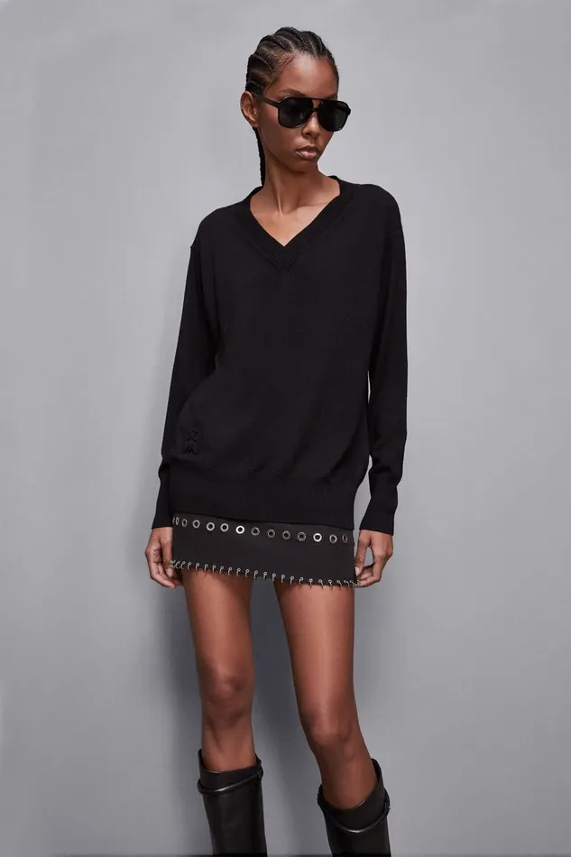 Patrizia Pepe Knitwear Soft Wool Sweater Black 8211 Women