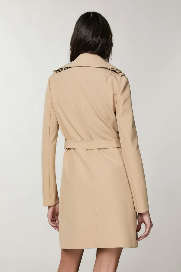 Patrizia Pepe Outerwear Trench Beige 8211 Women