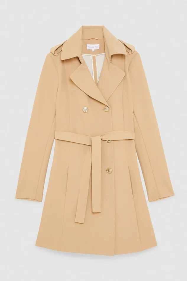 Patrizia Pepe Outerwear Trench Beige 8211 Women