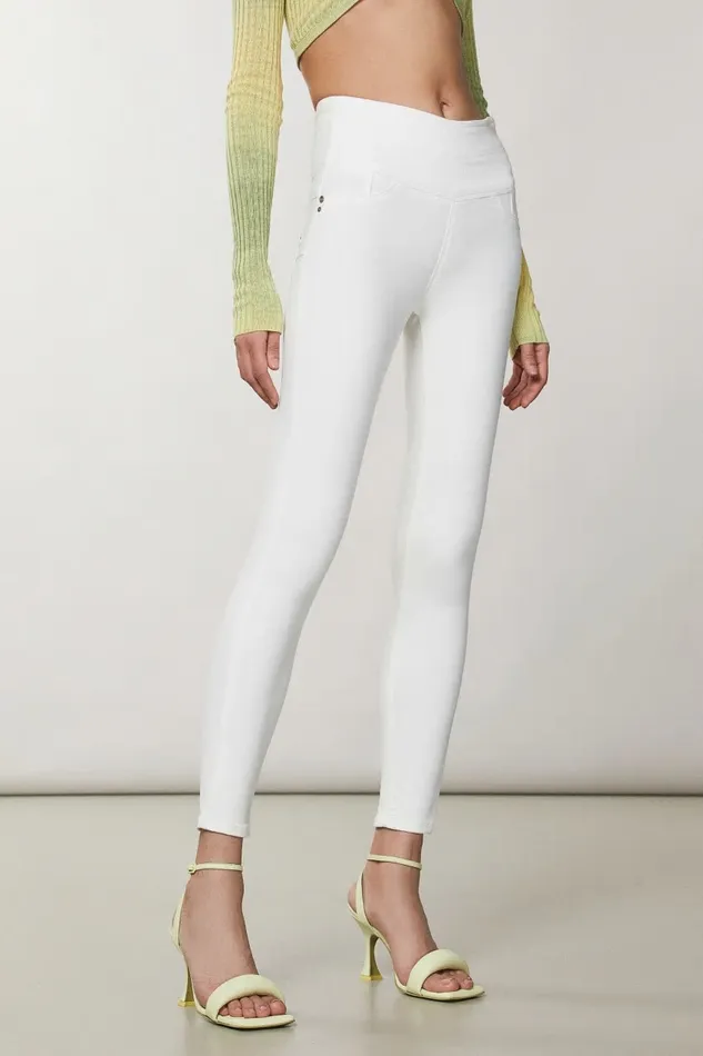 Patrizia Pepe Pants and Jeans Jeggings White 8211 Women