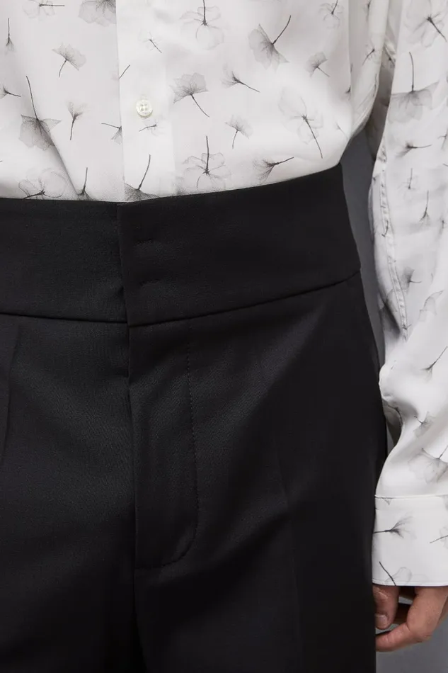 Patrizia Pepe Pants HighWaisted Pants In Cool Wool Black 8211 Men