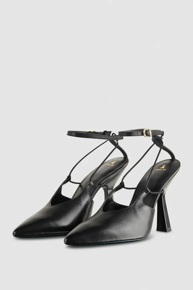 Patrizia Pepe Pumps Astral Buckle Leather Slingbacks Black 8211 Women