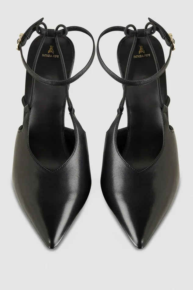 Patrizia Pepe Pumps Astral Buckle Leather Slingbacks Black 8211 Women