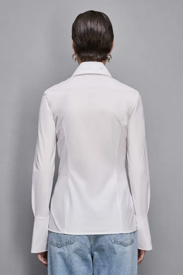 Patrizia Pepe Tops Zippered Shirt White 8211 Women