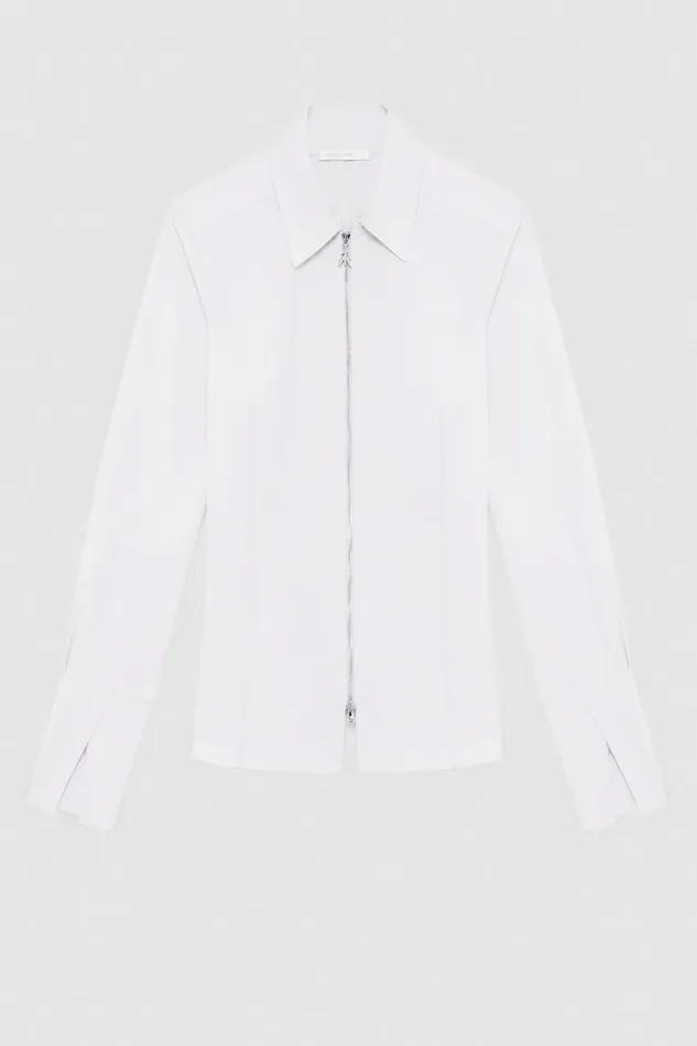 Patrizia Pepe Tops Zippered Shirt White 8211 Women