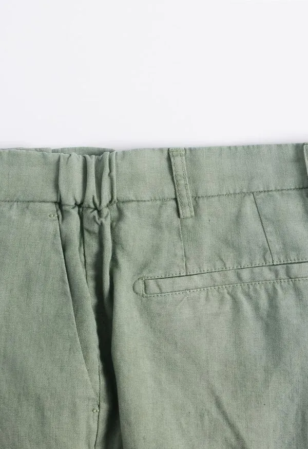 Paulstuart Pants Mens Garment Washed Linen Pant Blue Paulstuart Pants Mens Garment Washed Linen Pant Blue
