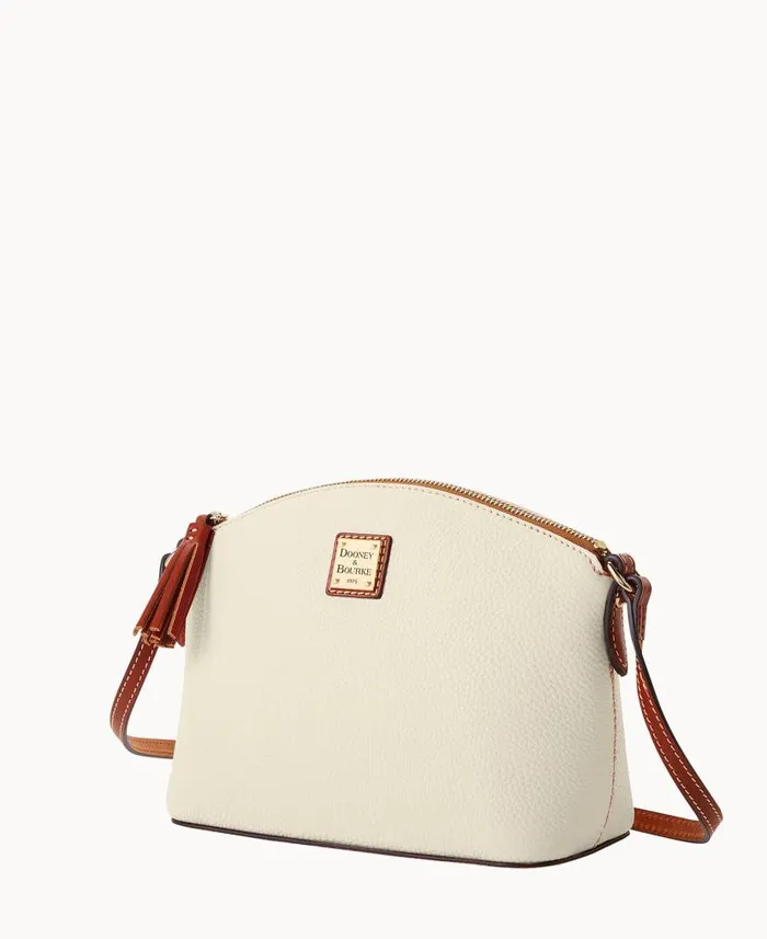 Pebble Grain Robin Crossbody Bone Woman Dooney and Bourke Crossbodies Pebble Grain Robin Crossbody Bone Woman Dooney and Bourke Crossbodies