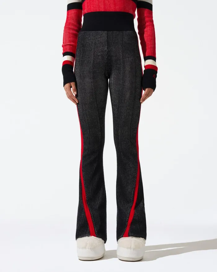 Perfect Moment Evie Knitted Flare Legging Navy Women Leggings
