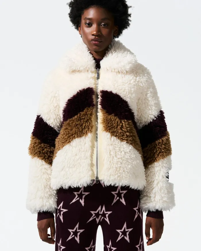 Perfect Moment Reversible FauxShearling Jacket White Women Jackets