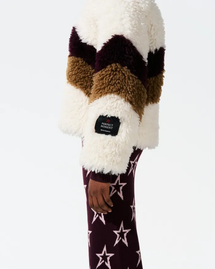 Perfect Moment Reversible FauxShearling Jacket White Women Jackets