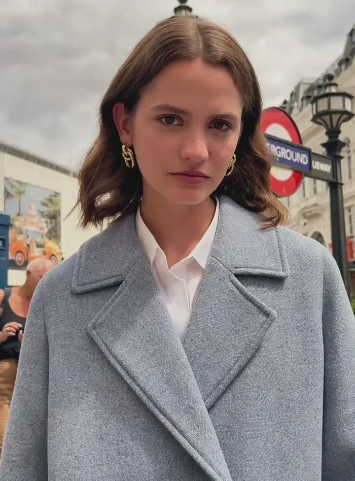 Petite Mendigote Jackets and Coats Odete Coat Blue 8211 Women