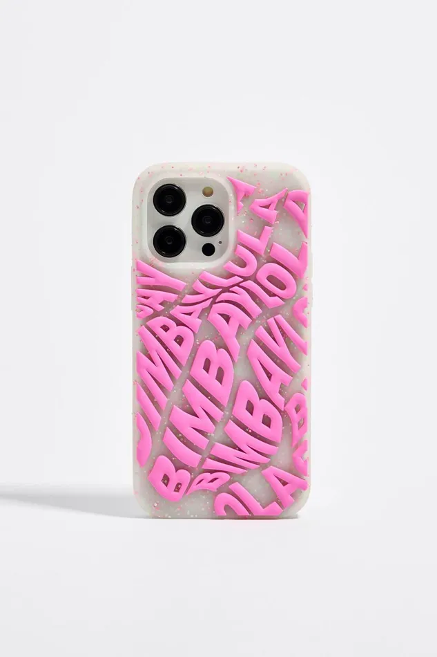 Pink IPhone 15 Pro Max Silicone Case Chewing Gum Pink Women Bimba Y Lola Phone Cases