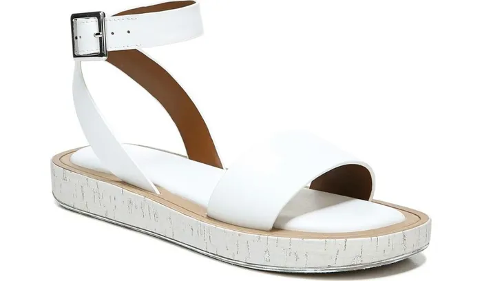 Platform Women Franco Sarto Franco Eden Platform Sandal White Snake Print Faux Leather